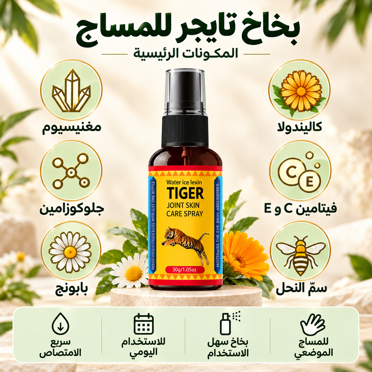 بخاخ تايغر لمساج الرقبة